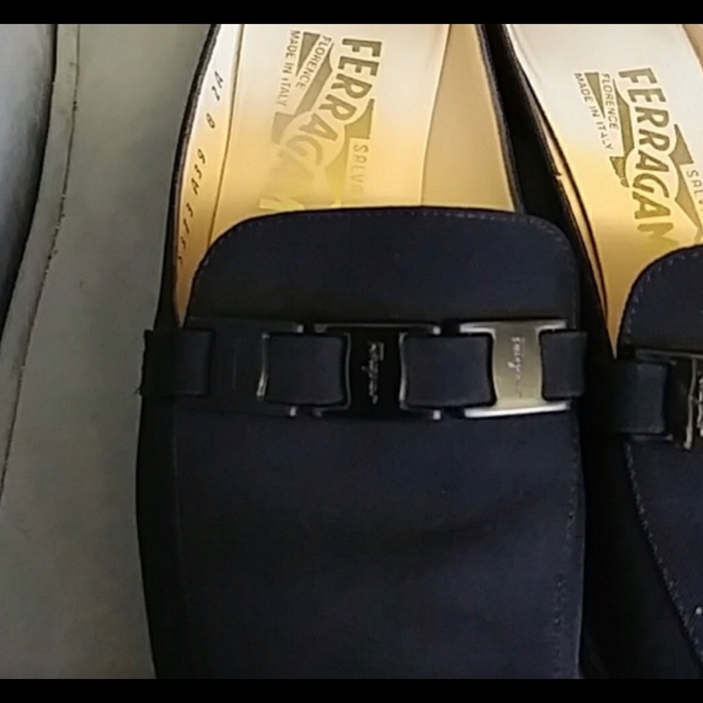 Ferragamo Mules Black Size 8AA